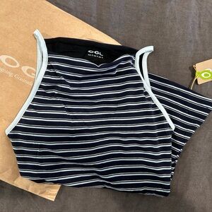 OGL Navy and White Striped Tank